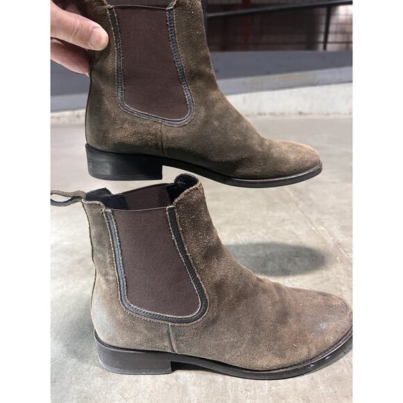Thursday Boot Co. Duke Chelsea Boots Women’s 8 US Brown Suede Leather Ankle - Picture 1 of 11